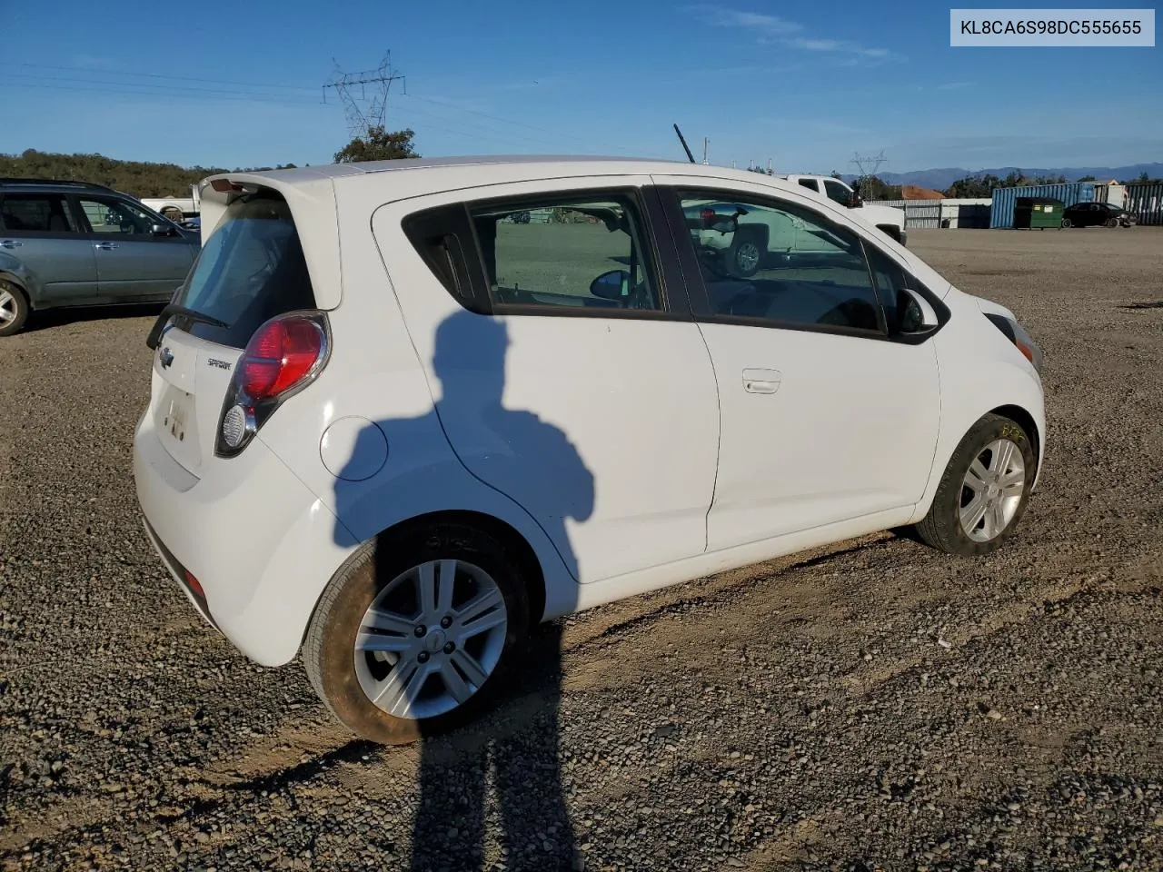 2013 Chevrolet Spark Ls VIN: KL8CA6S98DC555655 Lot: 77492164