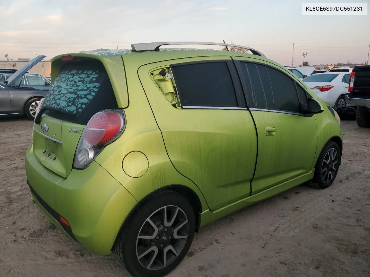 2013 Chevrolet Spark 2Lt VIN: KL8CE6S97DC551231 Lot: 78235614