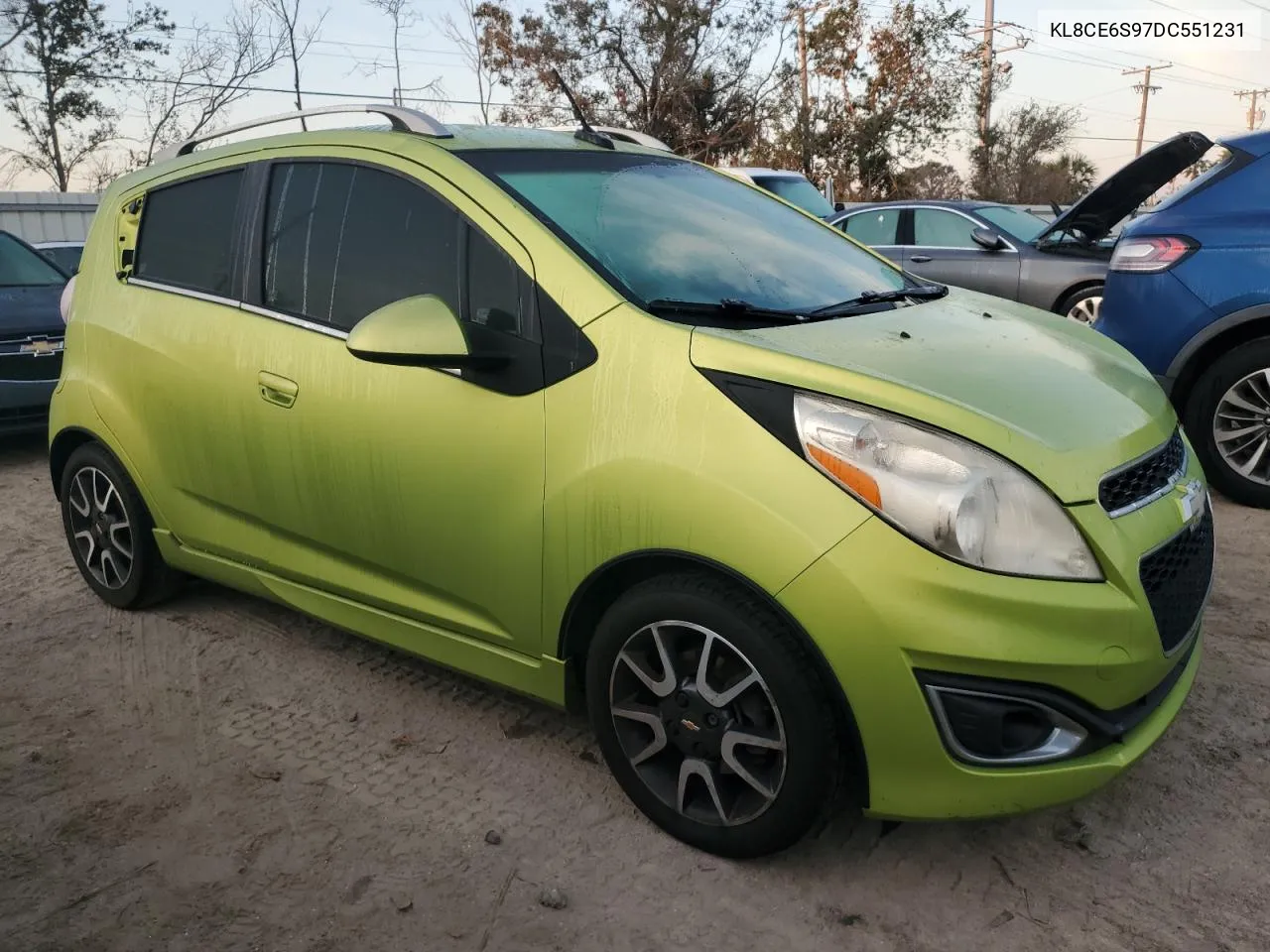 2013 Chevrolet Spark 2Lt VIN: KL8CE6S97DC551231 Lot: 78235614