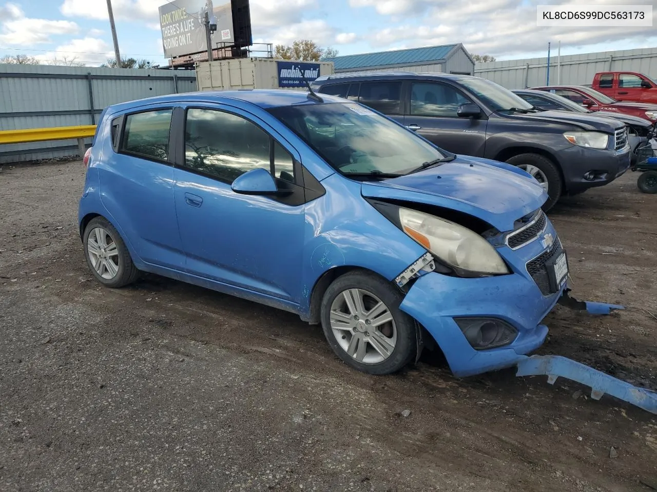 2013 Chevrolet Spark 1Lt VIN: KL8CD6S99DC563173 Lot: 79114414