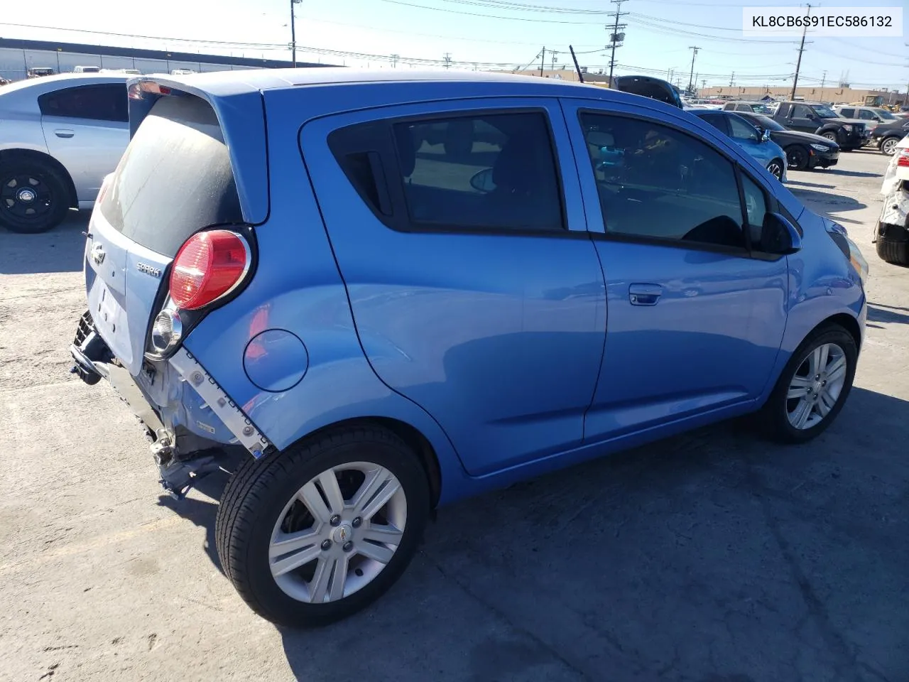 2014 Chevrolet Spark Ls VIN: KL8CB6S91EC586132 Lot: 40525344