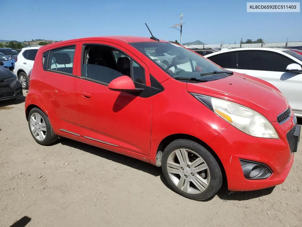 2014 Chevrolet Spark 1Lt VIN: KL8CD6S92EC511403 Lot: 53342954