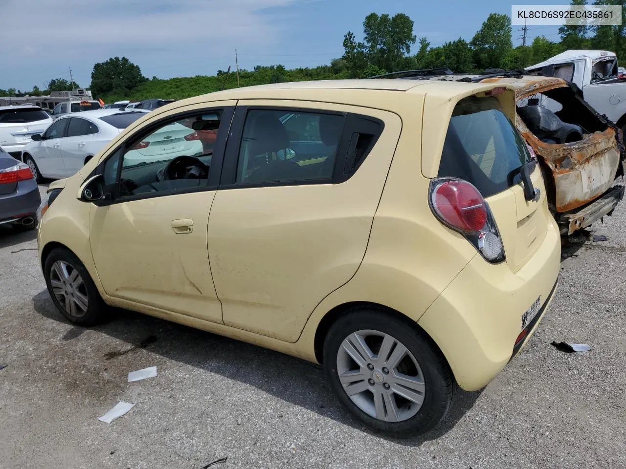 2014 Chevrolet Spark 1Lt VIN: KL8CD6S92EC435861 Lot: 55742654