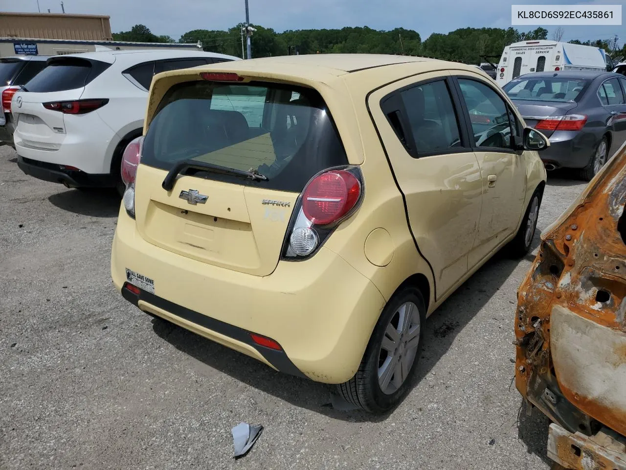 2014 Chevrolet Spark 1Lt VIN: KL8CD6S92EC435861 Lot: 55742654