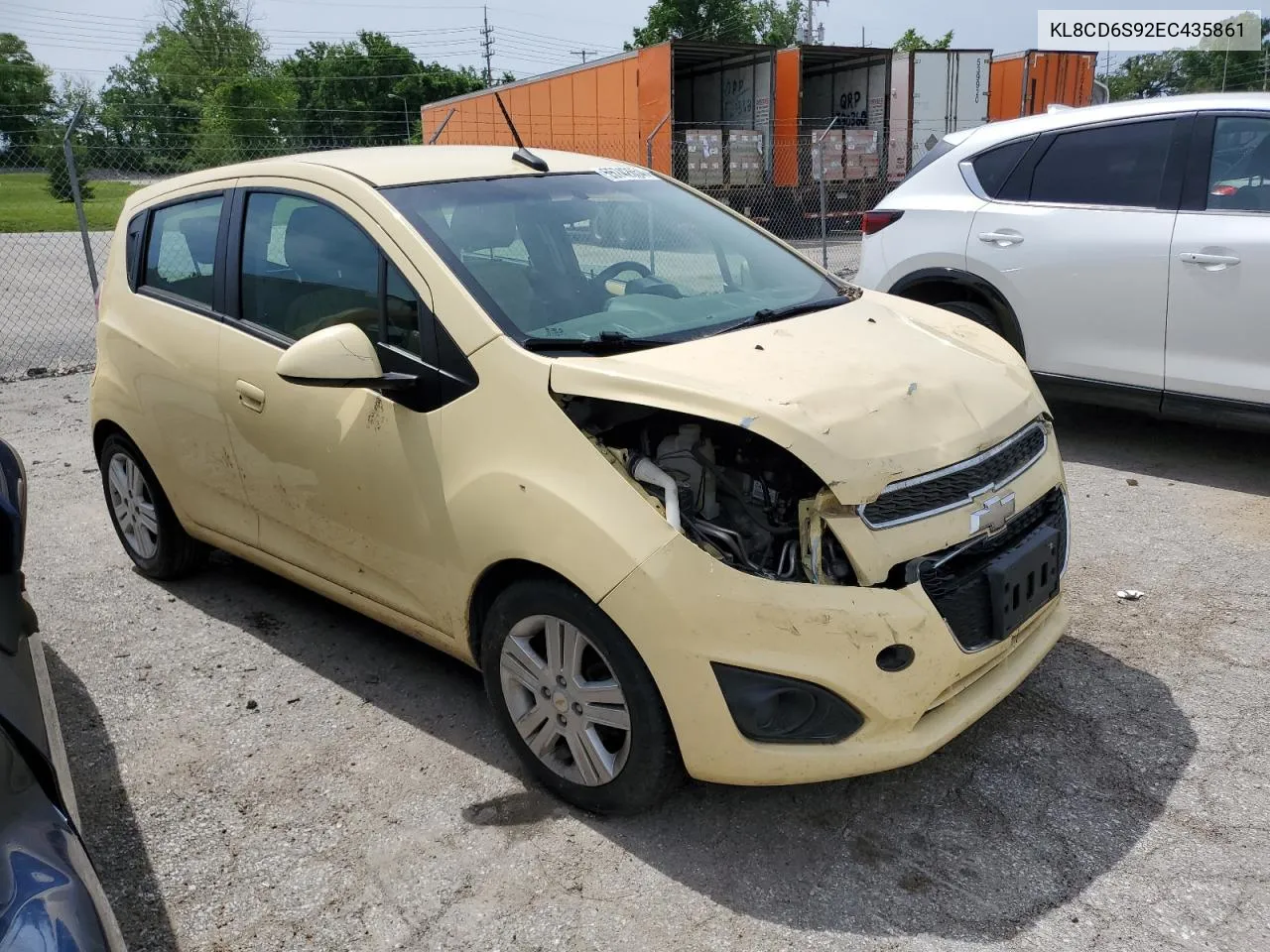 2014 Chevrolet Spark 1Lt VIN: KL8CD6S92EC435861 Lot: 55742654