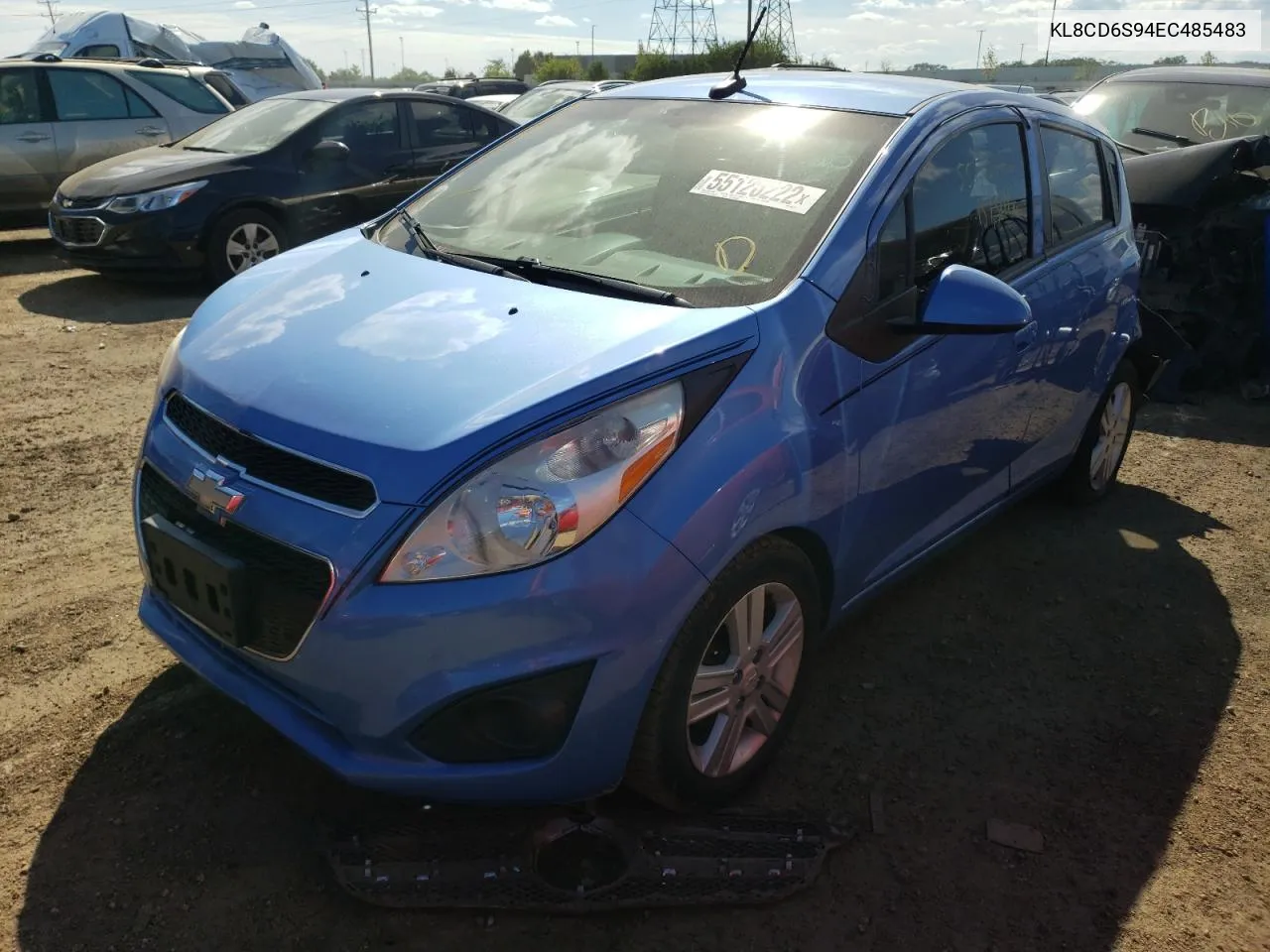 2014 Chevrolet Spark 1Lt VIN: KL8CD6S94EC485483 Lot: 60200334