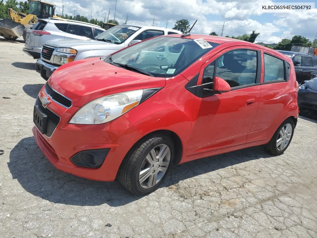 2014 Chevrolet Spark 1Lt VIN: KL8CD6S94EC504792 Lot: 62720744