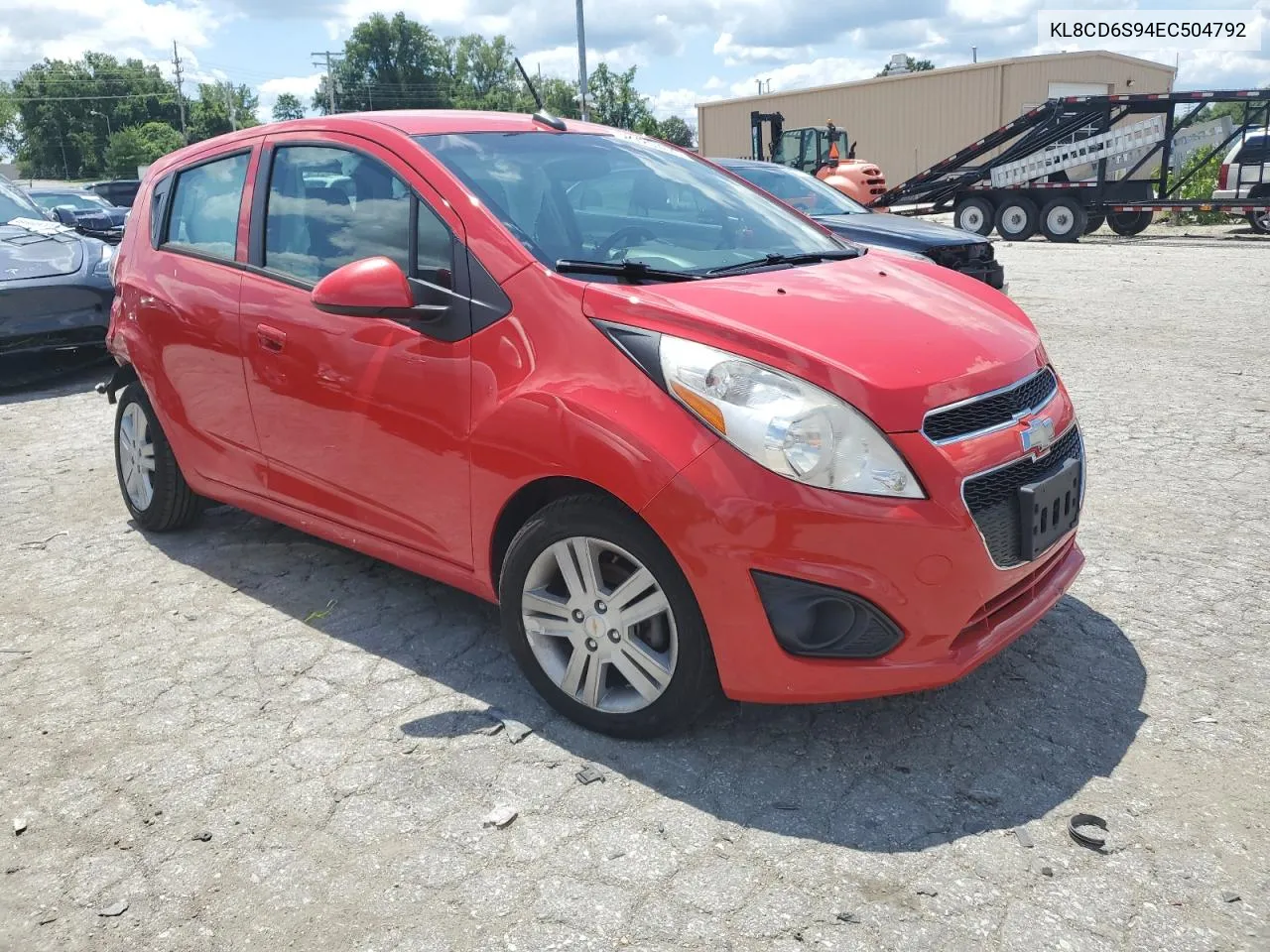 2014 Chevrolet Spark 1Lt VIN: KL8CD6S94EC504792 Lot: 62720744