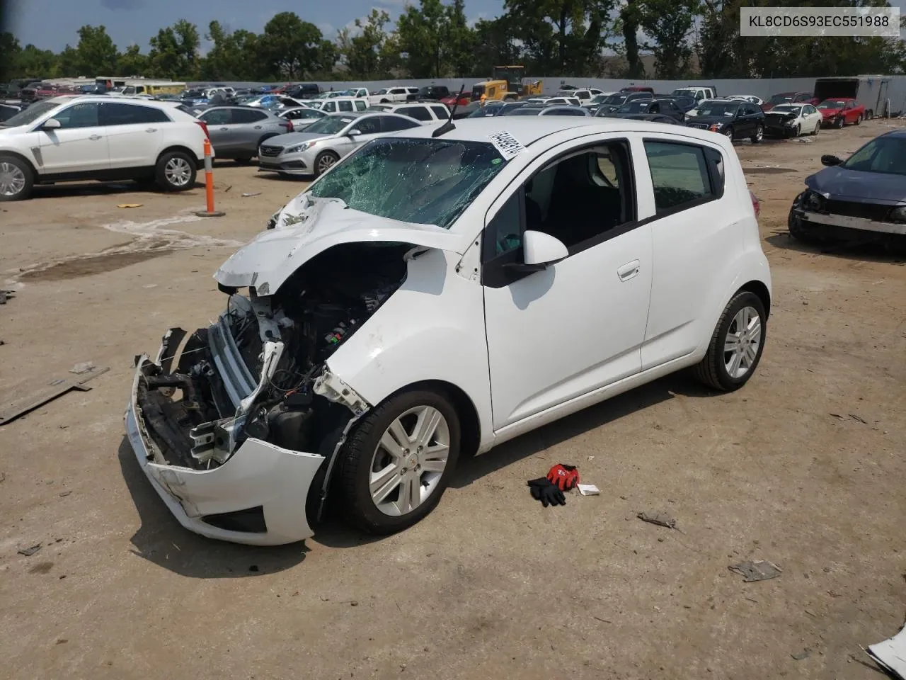 KL8CD6S93EC551988 2014 Chevrolet Spark 1Lt