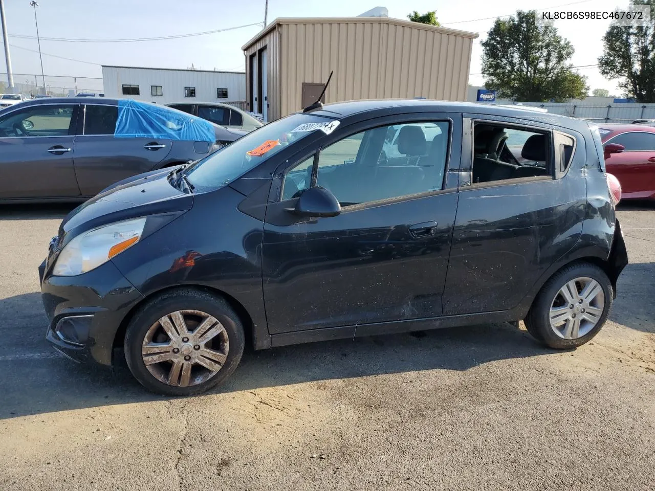 2014 Chevrolet Spark Ls VIN: KL8CB6S98EC467672 Lot: 68077924