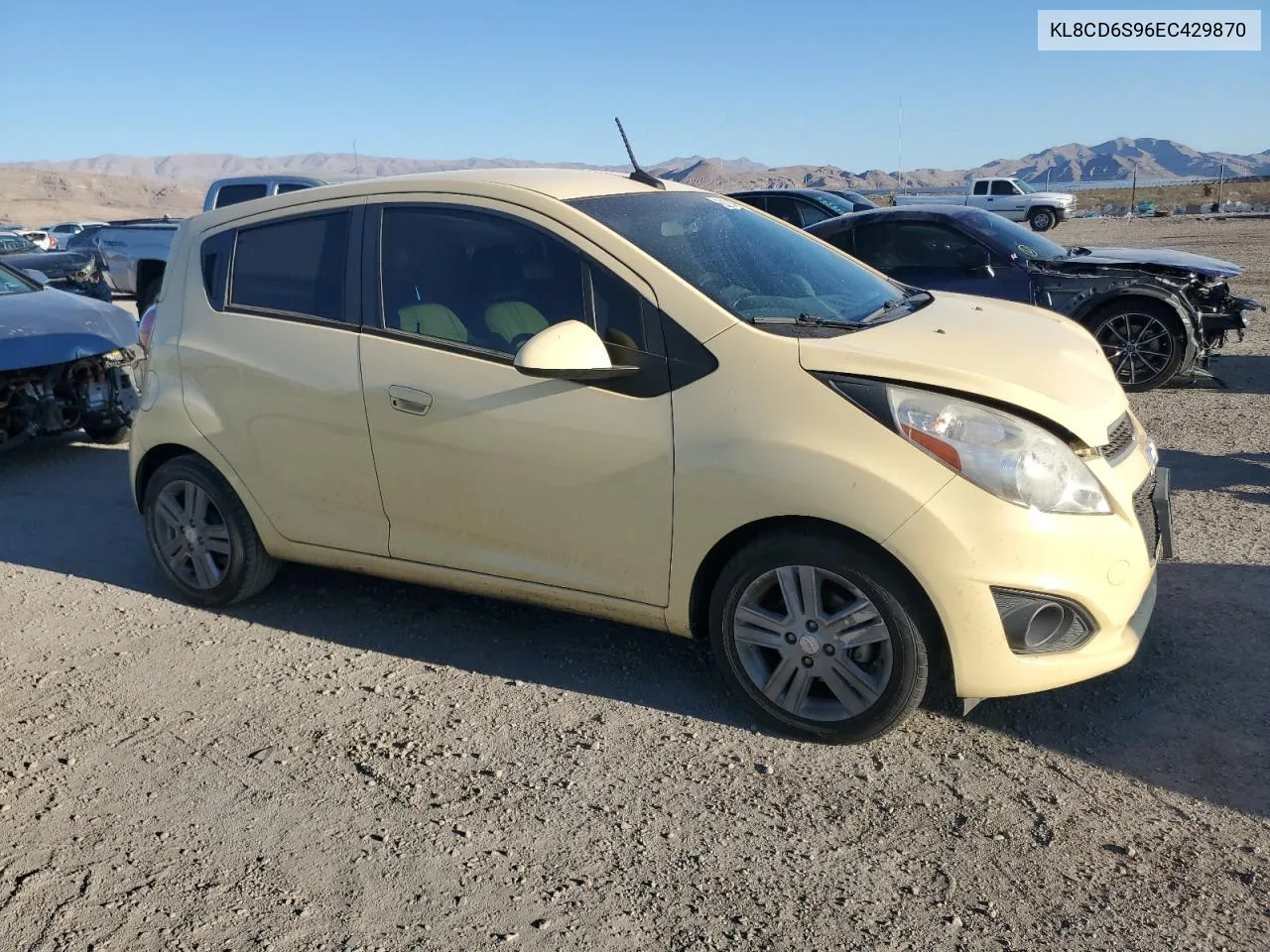 2014 Chevrolet Spark 1Lt VIN: KL8CD6S96EC429870 Lot: 69228834