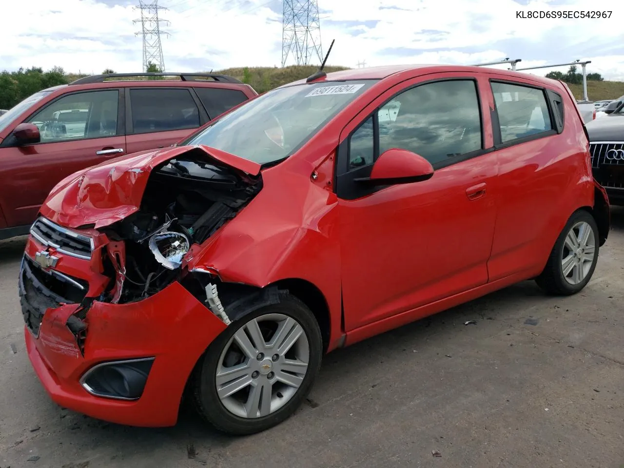 2014 Chevrolet Spark 1Lt VIN: KL8CD6S95EC542967 Lot: 69811524