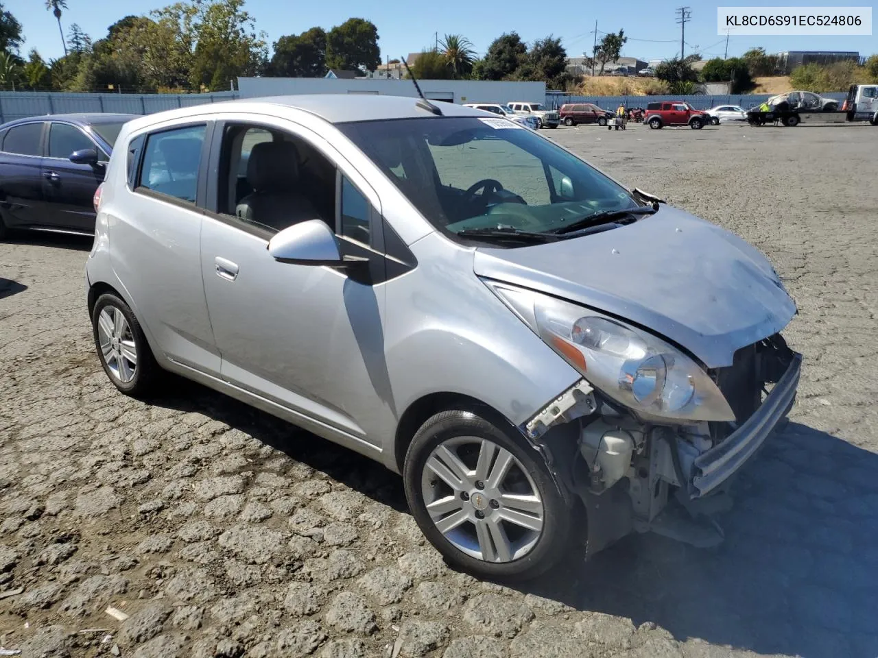 2014 Chevrolet Spark 1Lt VIN: KL8CD6S91EC524806 Lot: 70059604