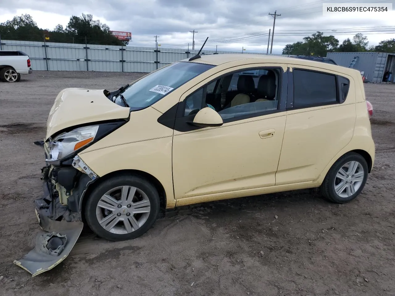 2014 Chevrolet Spark Ls VIN: KL8CB6S91EC475354 Lot: 70388414