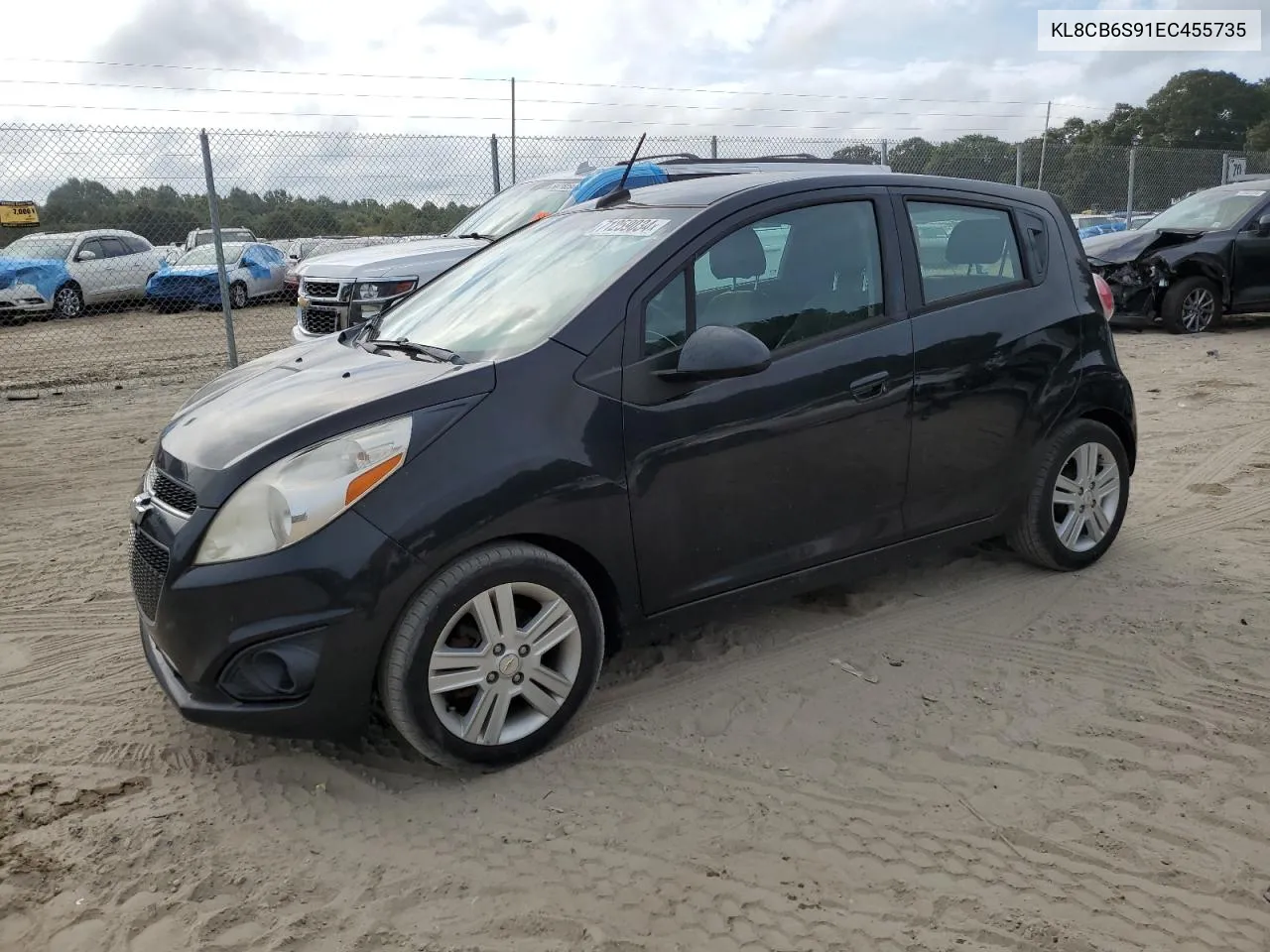 2014 Chevrolet Spark Ls VIN: KL8CB6S91EC455735 Lot: 71259034