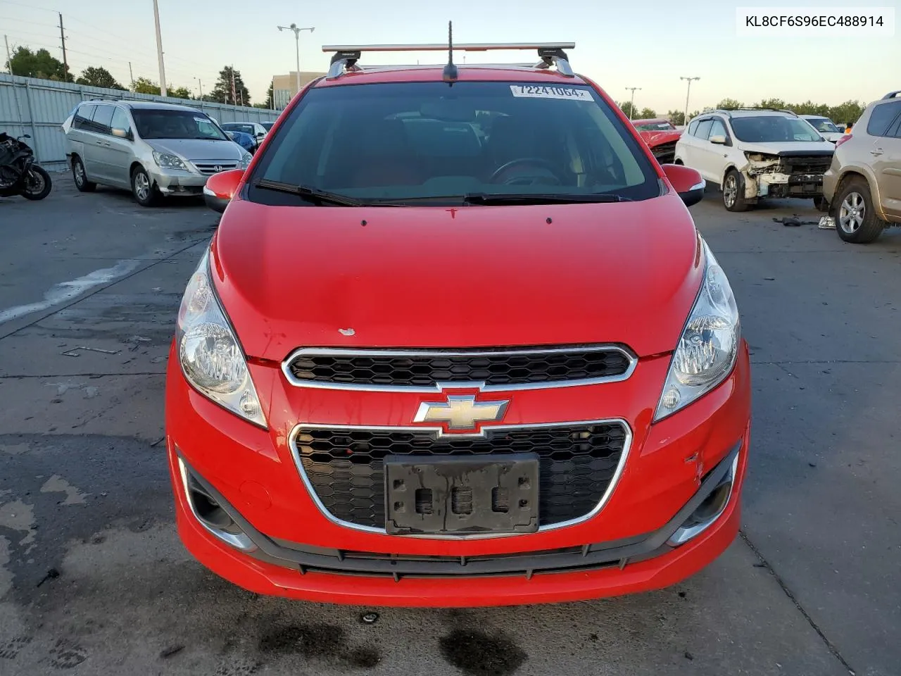 2014 Chevrolet Spark 2Lt VIN: KL8CF6S96EC488914 Lot: 72241064