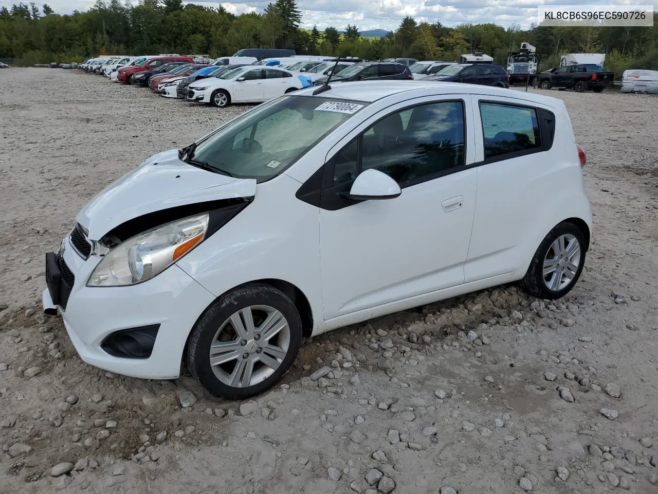 2014 Chevrolet Spark Ls VIN: KL8CB6S96EC590726 Lot: 72790064