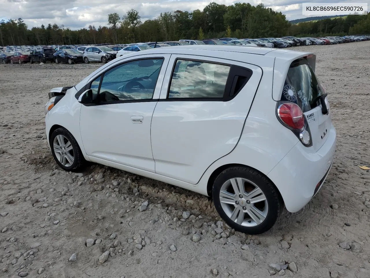 2014 Chevrolet Spark Ls VIN: KL8CB6S96EC590726 Lot: 72790064