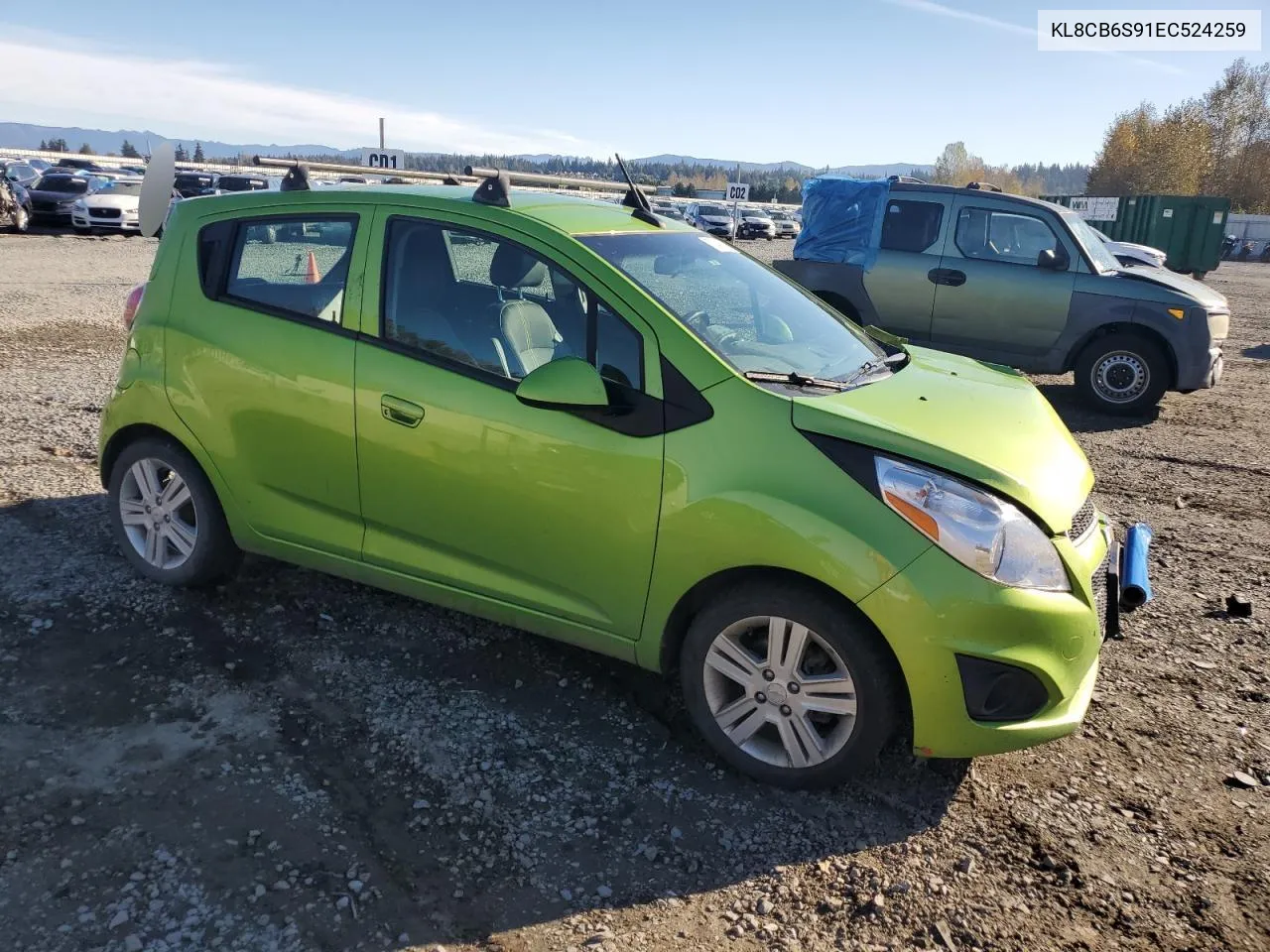 2014 Chevrolet Spark Ls VIN: KL8CB6S91EC524259 Lot: 72847314