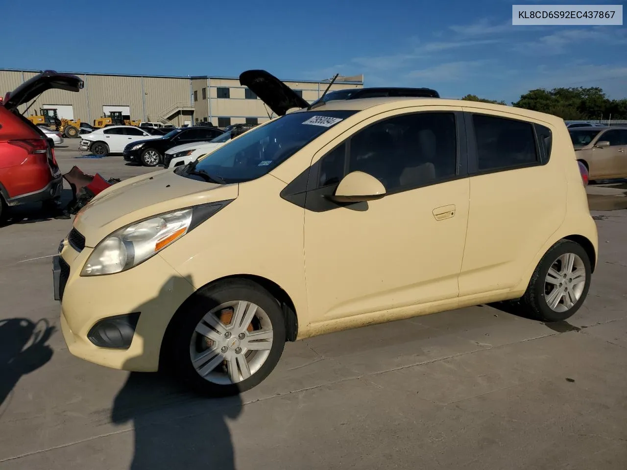 2014 Chevrolet Spark 1Lt VIN: KL8CD6S92EC437867 Lot: 72950094