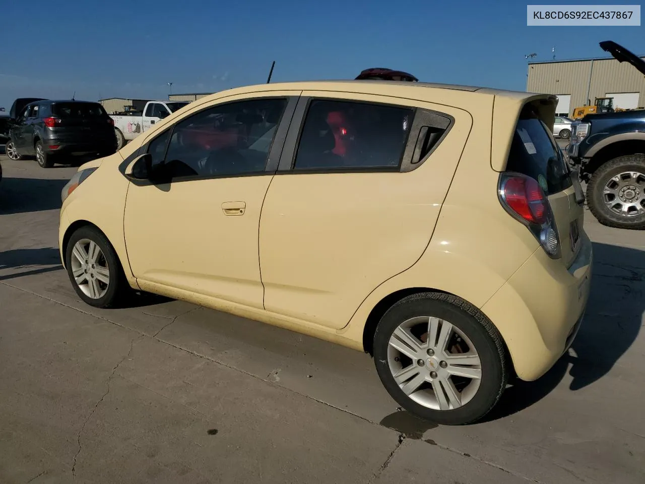 2014 Chevrolet Spark 1Lt VIN: KL8CD6S92EC437867 Lot: 72950094