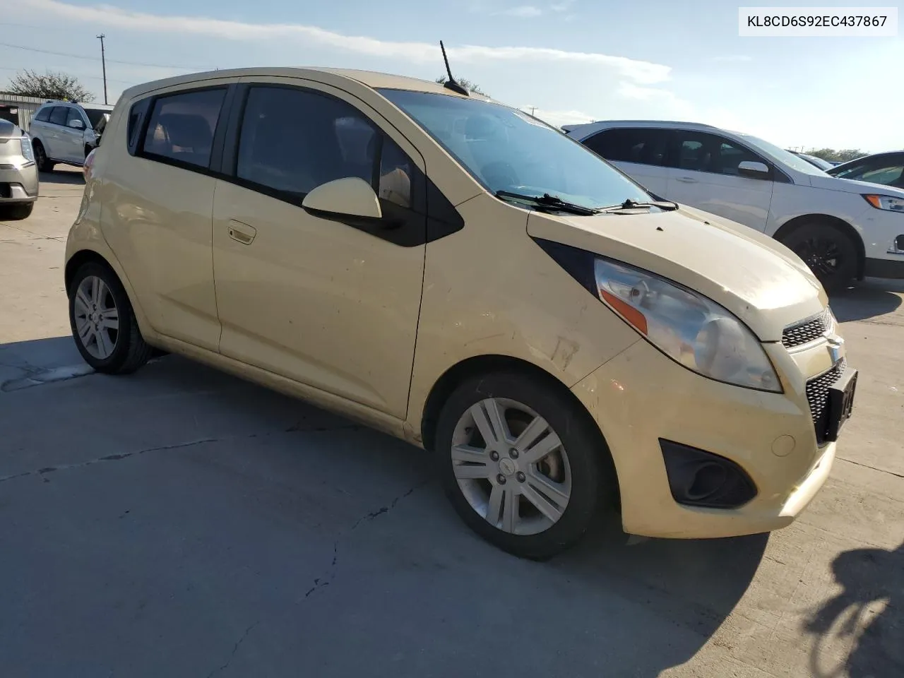 2014 Chevrolet Spark 1Lt VIN: KL8CD6S92EC437867 Lot: 72950094