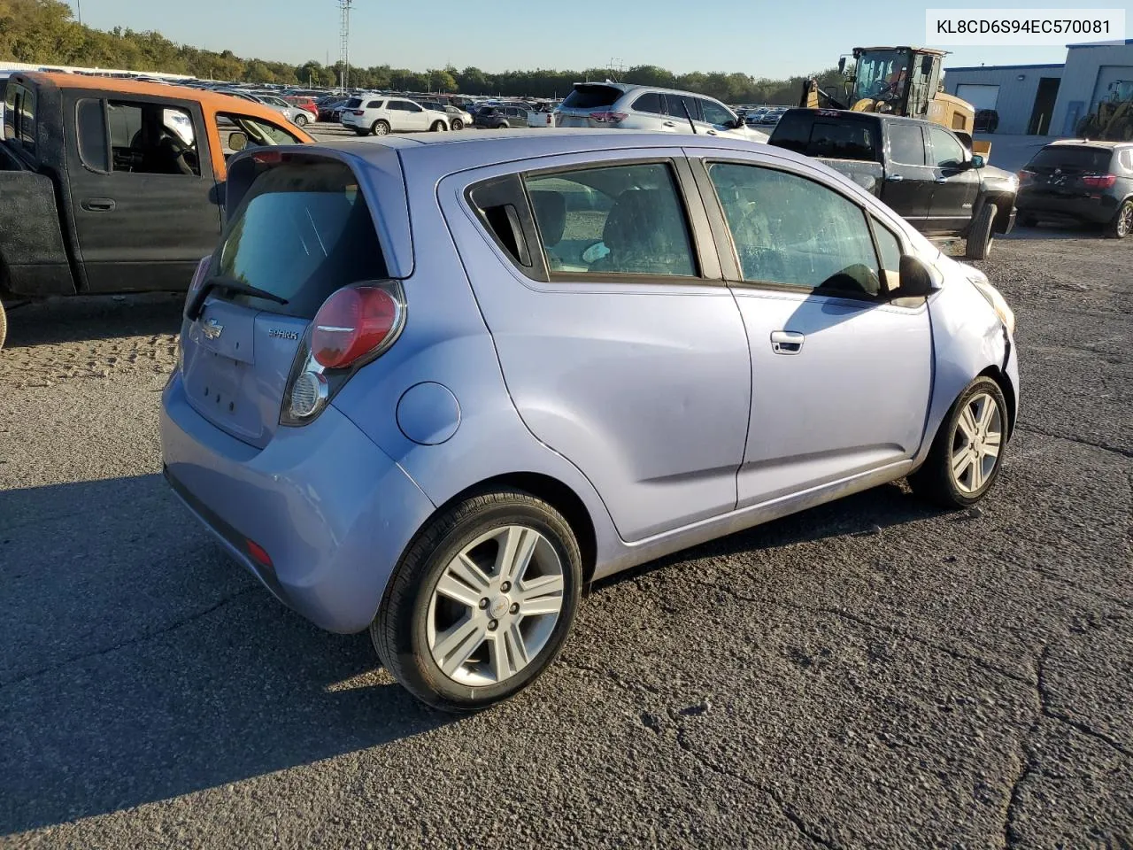 2014 Chevrolet Spark 1Lt VIN: KL8CD6S94EC570081 Lot: 72997434