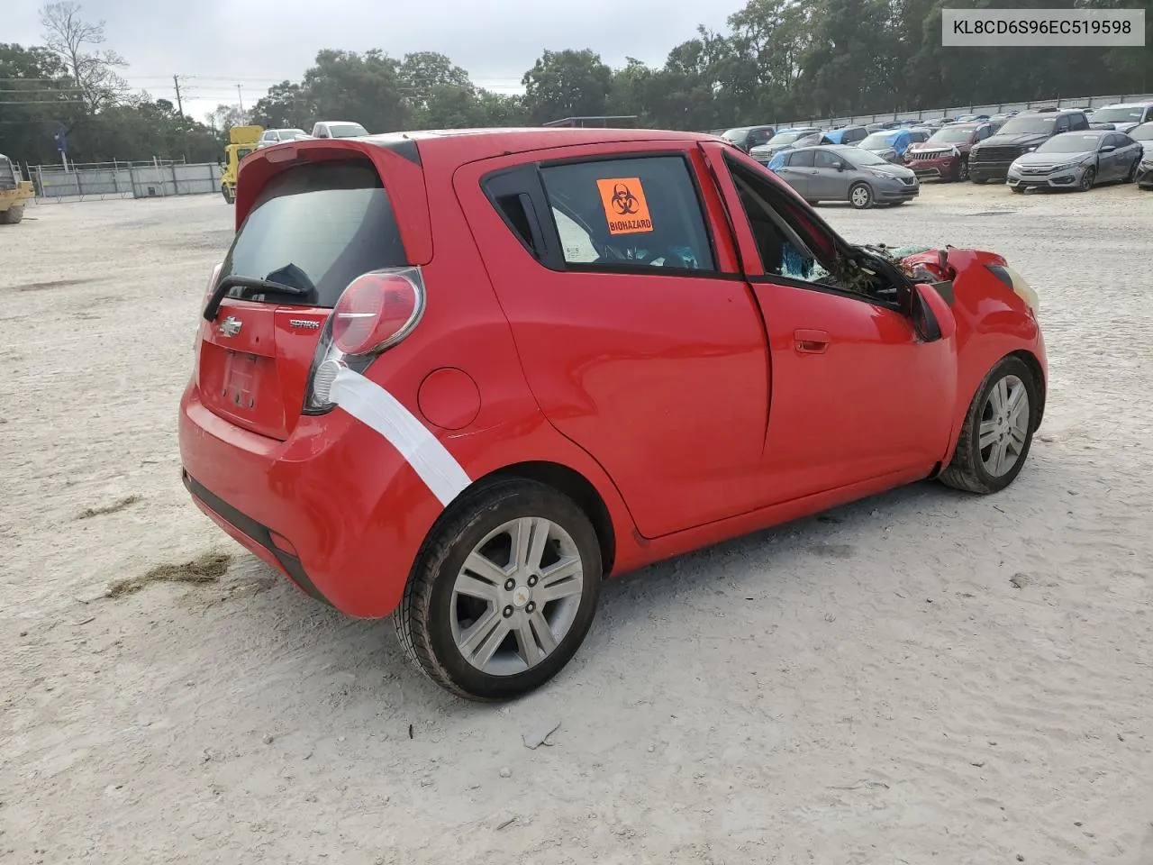 2014 Chevrolet Spark 1Lt VIN: KL8CD6S96EC519598 Lot: 73868404