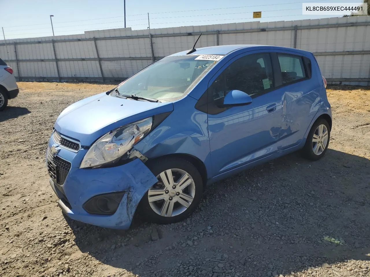 2014 Chevrolet Spark Ls VIN: KL8CB6S9XEC444491 Lot: 74025184