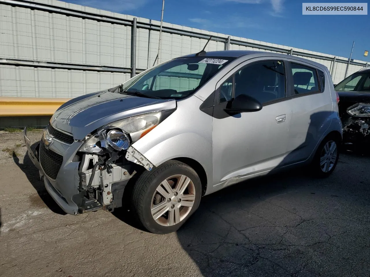 2014 Chevrolet Spark 1Lt VIN: KL8CD6S99EC590844 Lot: 74271224