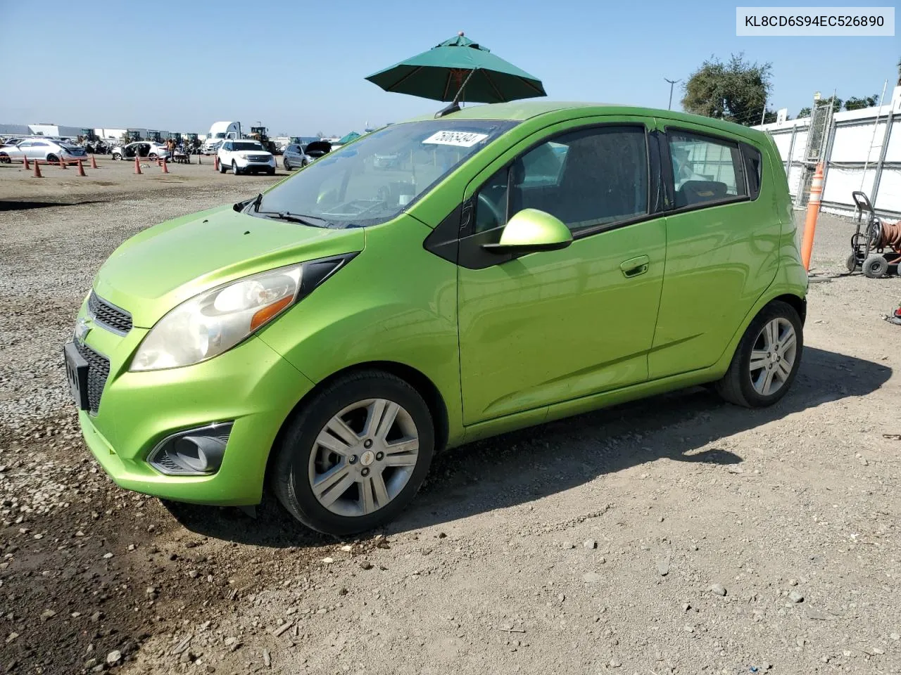 2014 Chevrolet Spark 1Lt VIN: KL8CD6S94EC526890 Lot: 75065494