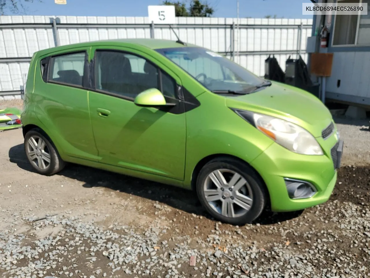 2014 Chevrolet Spark 1Lt VIN: KL8CD6S94EC526890 Lot: 75065494