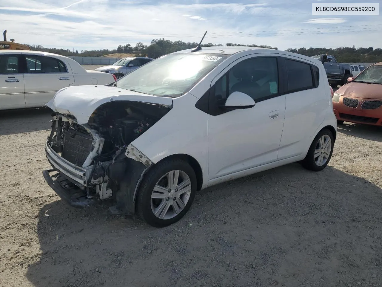 2014 Chevrolet Spark 1Lt VIN: KL8CD6S98EC559200 Lot: 75657154