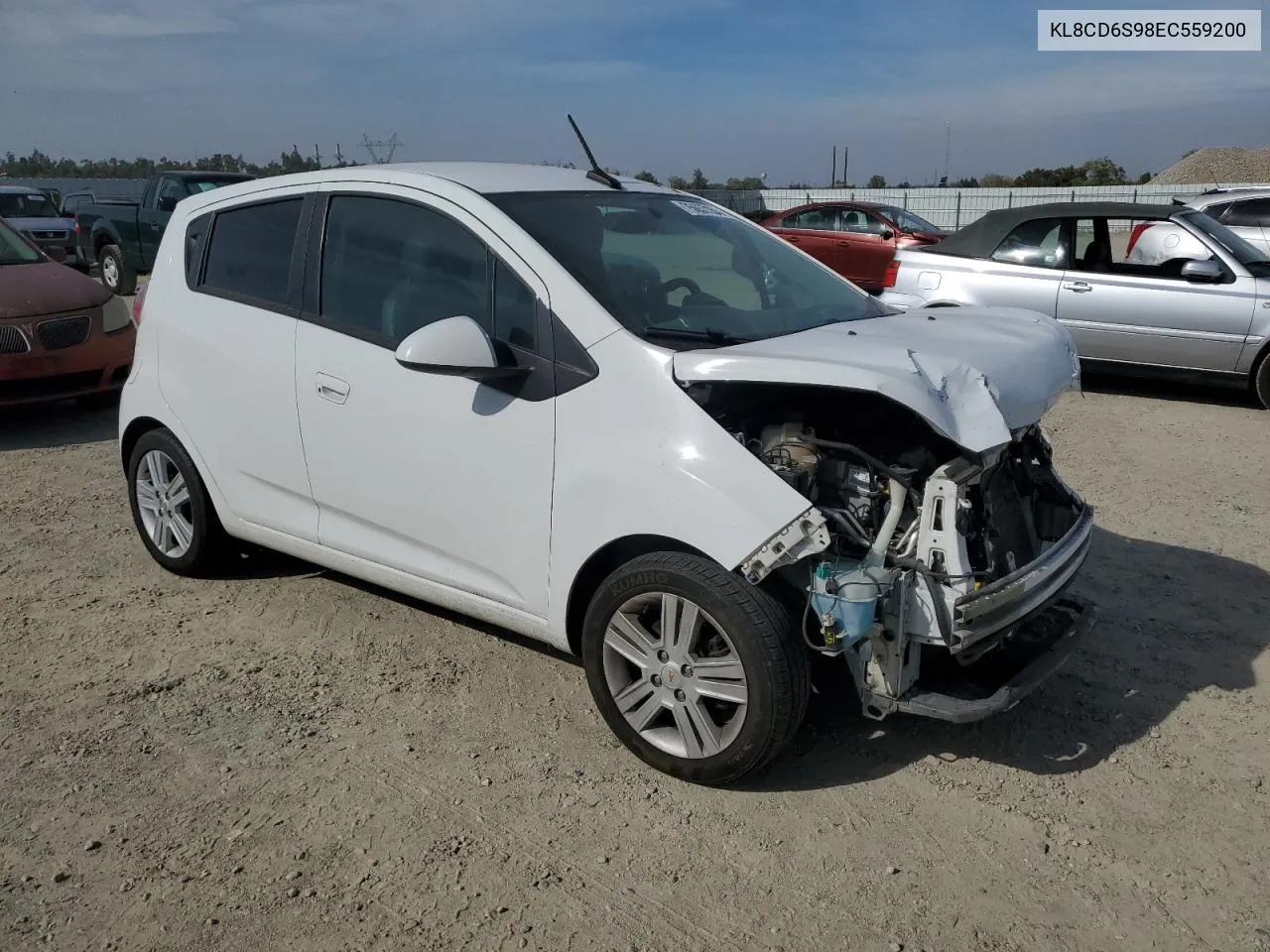 2014 Chevrolet Spark 1Lt VIN: KL8CD6S98EC559200 Lot: 75657154