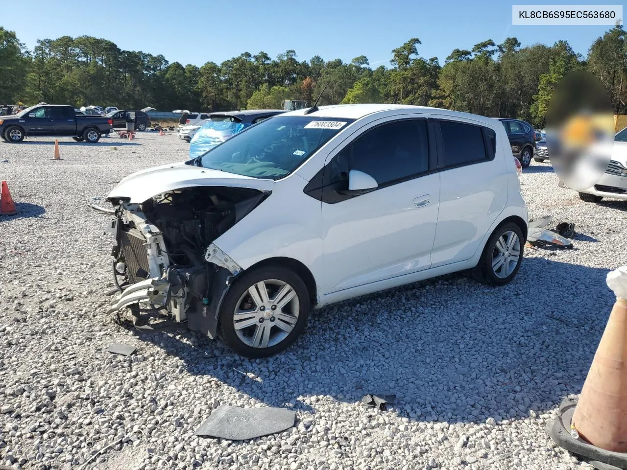 2014 Chevrolet Spark Ls VIN: KL8CB6S95EC563680 Lot: 76003504