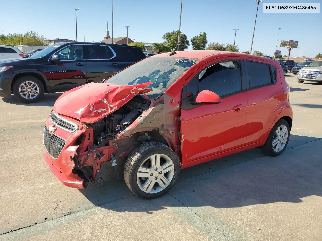 2014 Chevrolet Spark 1Lt VIN: KL8CD6S9XEC436465 Lot: 77652354