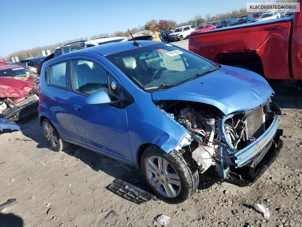 2014 Chevrolet Spark 1Lt VIN: KL8CD6S97EC460805 Lot: 79919894