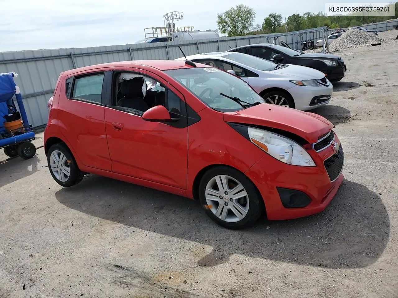 2015 Chevrolet Spark 1Lt VIN: KL8CD6S95FC759761 Lot: 51958524