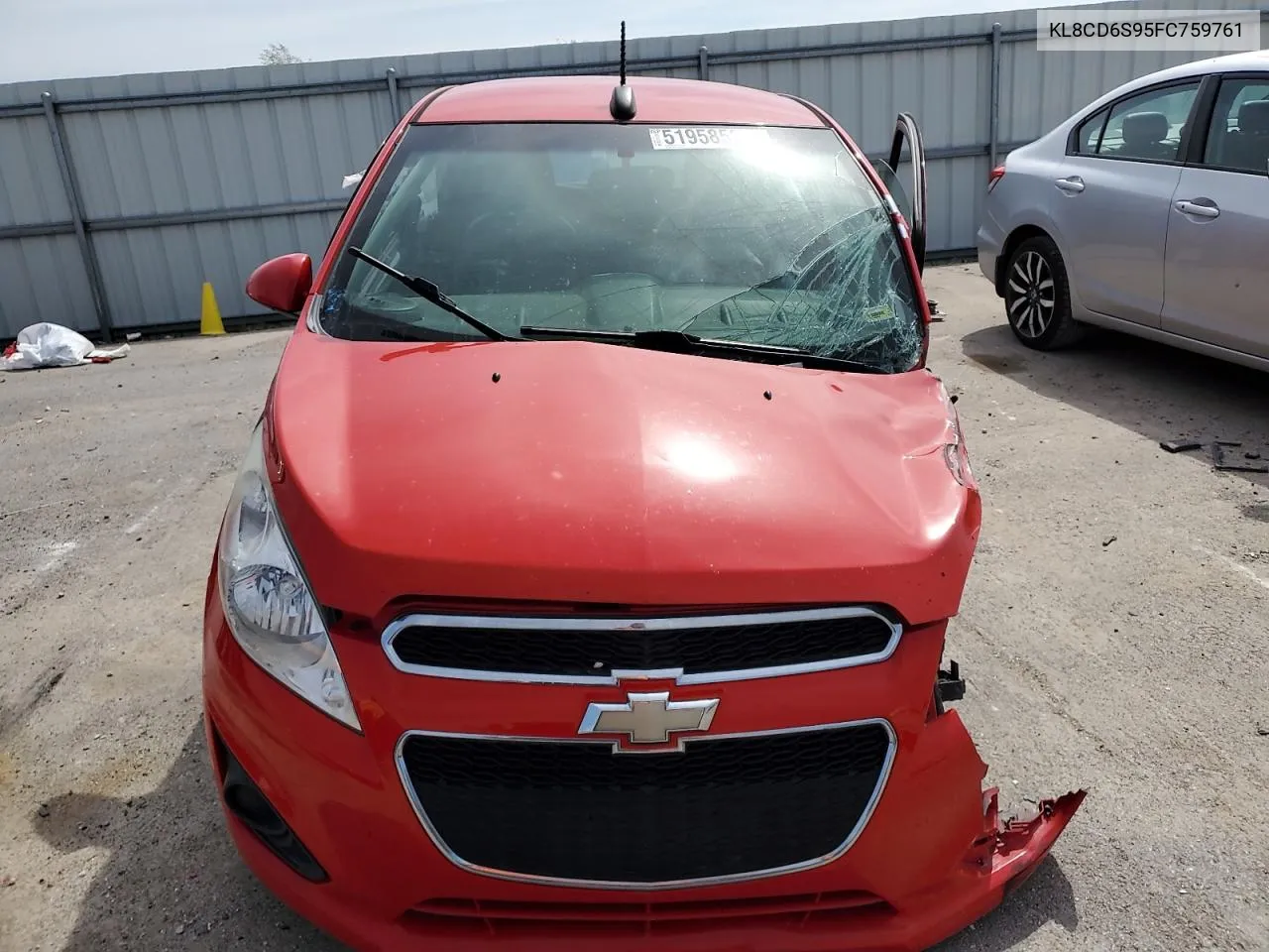 2015 Chevrolet Spark 1Lt VIN: KL8CD6S95FC759761 Lot: 51958524