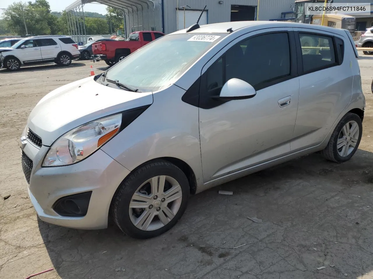 2015 Chevrolet Spark 1Lt VIN: KL8CD6S94FC711846 Lot: 63036774