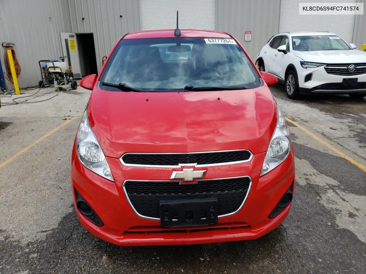 2015 Chevrolet Spark 1Lt VIN: KL8CD6S94FC741574 Lot: 63777264