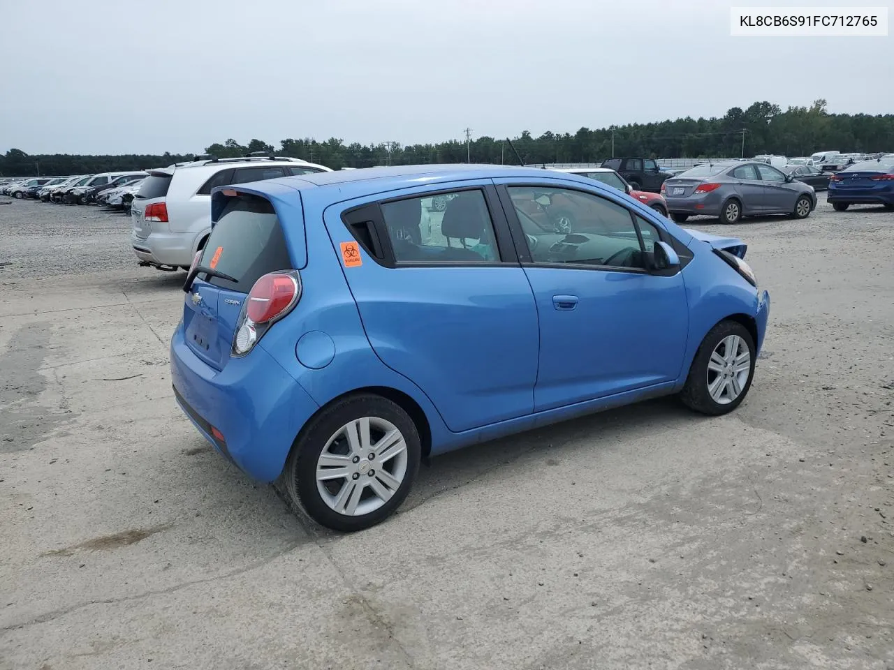 2015 Chevrolet Spark Ls VIN: KL8CB6S91FC712765 Lot: 68320494