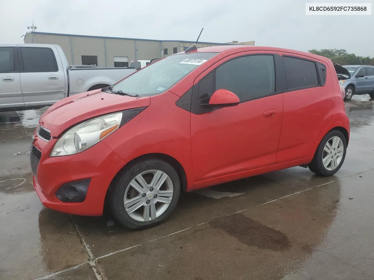 2015 Chevrolet Spark 1Lt VIN: KL8CD6S92FC735868 Lot: 69978134