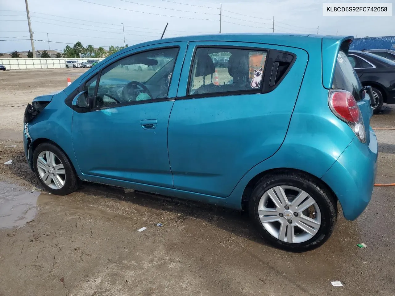 2015 Chevrolet Spark 1Lt VIN: KL8CD6S92FC742058 Lot: 70616464