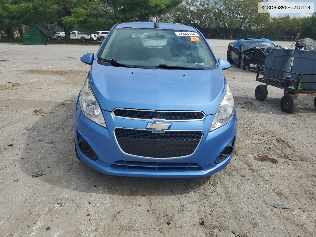 2015 Chevrolet Spark Ls VIN: KL8CB6S95FC715118 Lot: 72334114