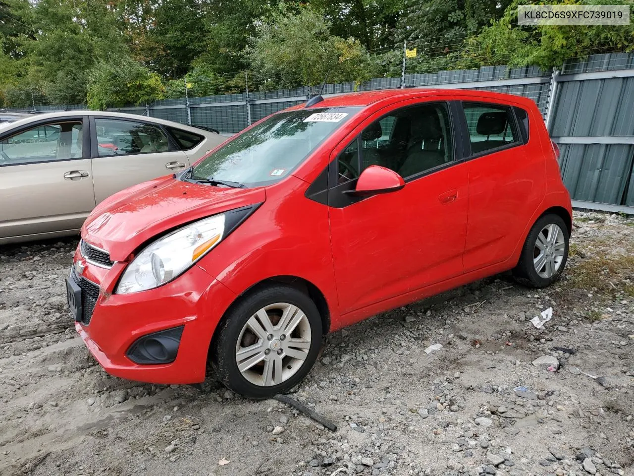 2015 Chevrolet Spark 1Lt VIN: KL8CD6S9XFC739019 Lot: 72567834