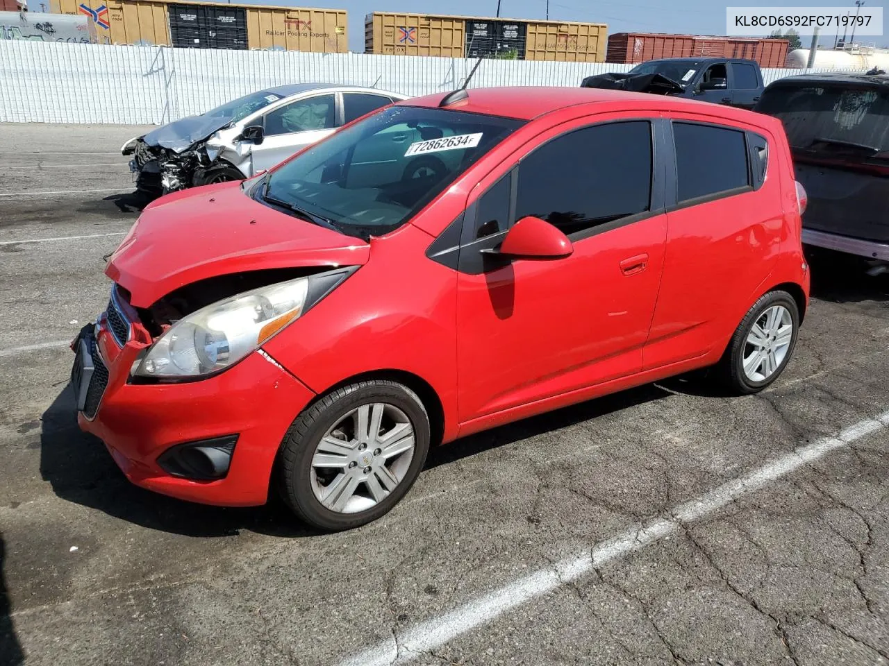 2015 Chevrolet Spark 1Lt VIN: KL8CD6S92FC719797 Lot: 72862634