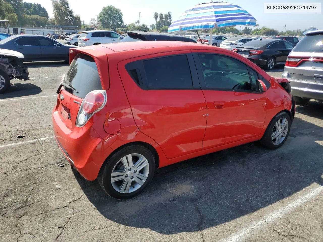 2015 Chevrolet Spark 1Lt VIN: KL8CD6S92FC719797 Lot: 72862634