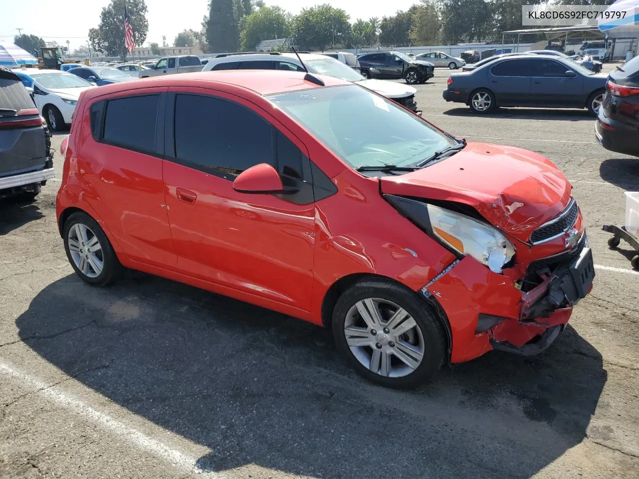 2015 Chevrolet Spark 1Lt VIN: KL8CD6S92FC719797 Lot: 72862634