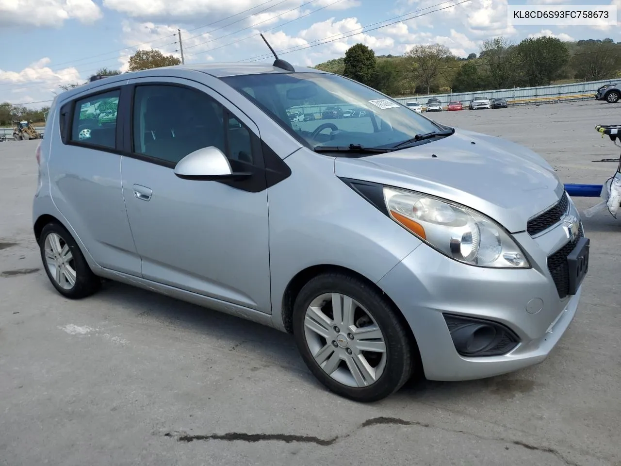 2015 Chevrolet Spark 1Lt VIN: KL8CD6S93FC758673 Lot: 74132874